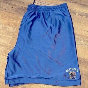 Vintage Starter Shorts Men XXL 2X Basketball Shiny Mesh UK Kentucky Wildcats